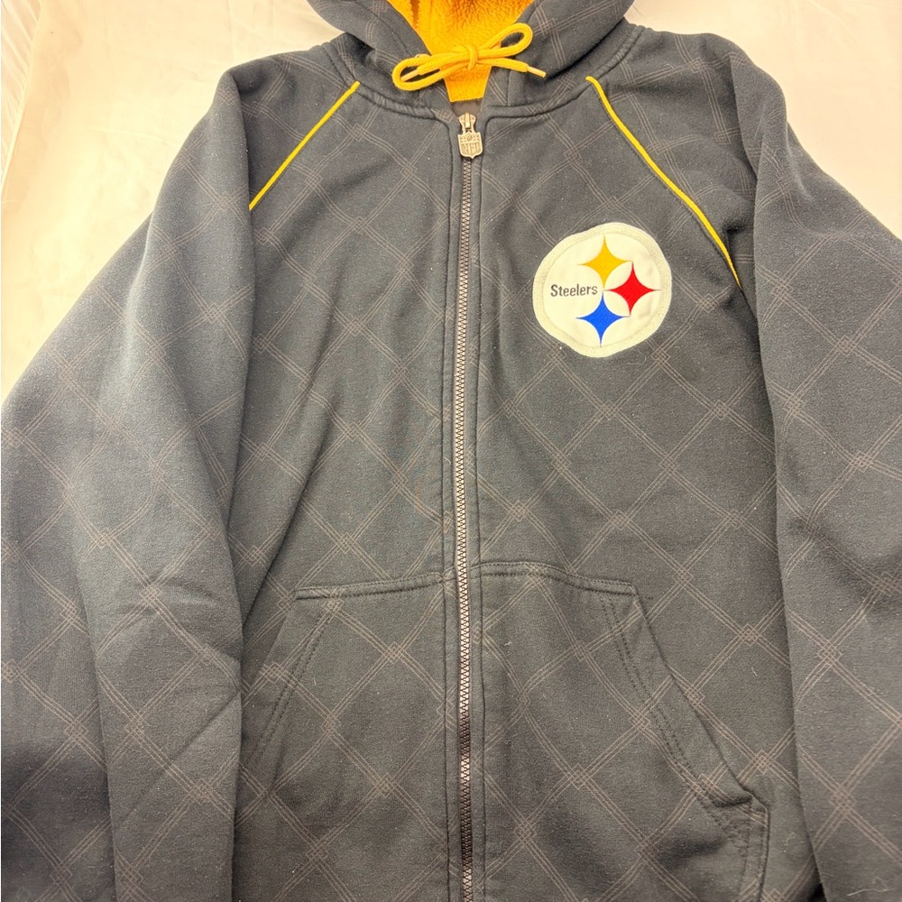 Pittsburgh Steelers Zip Hoodie, Meduim